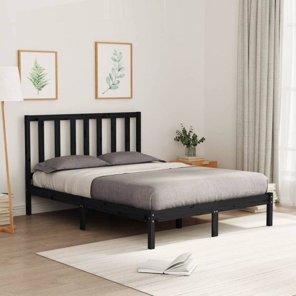 Bed Frame vidaXL Solid Wood 120x200 cm - Bed Frames from vidaXL