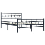 Bed Frame Black Metal 120x200 cm vidaXL by vidaXL