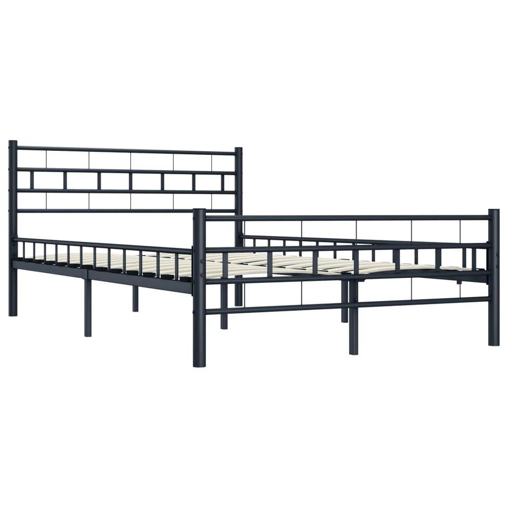 Bed Frame Black Metal 120x200 cm vidaXL by vidaXL