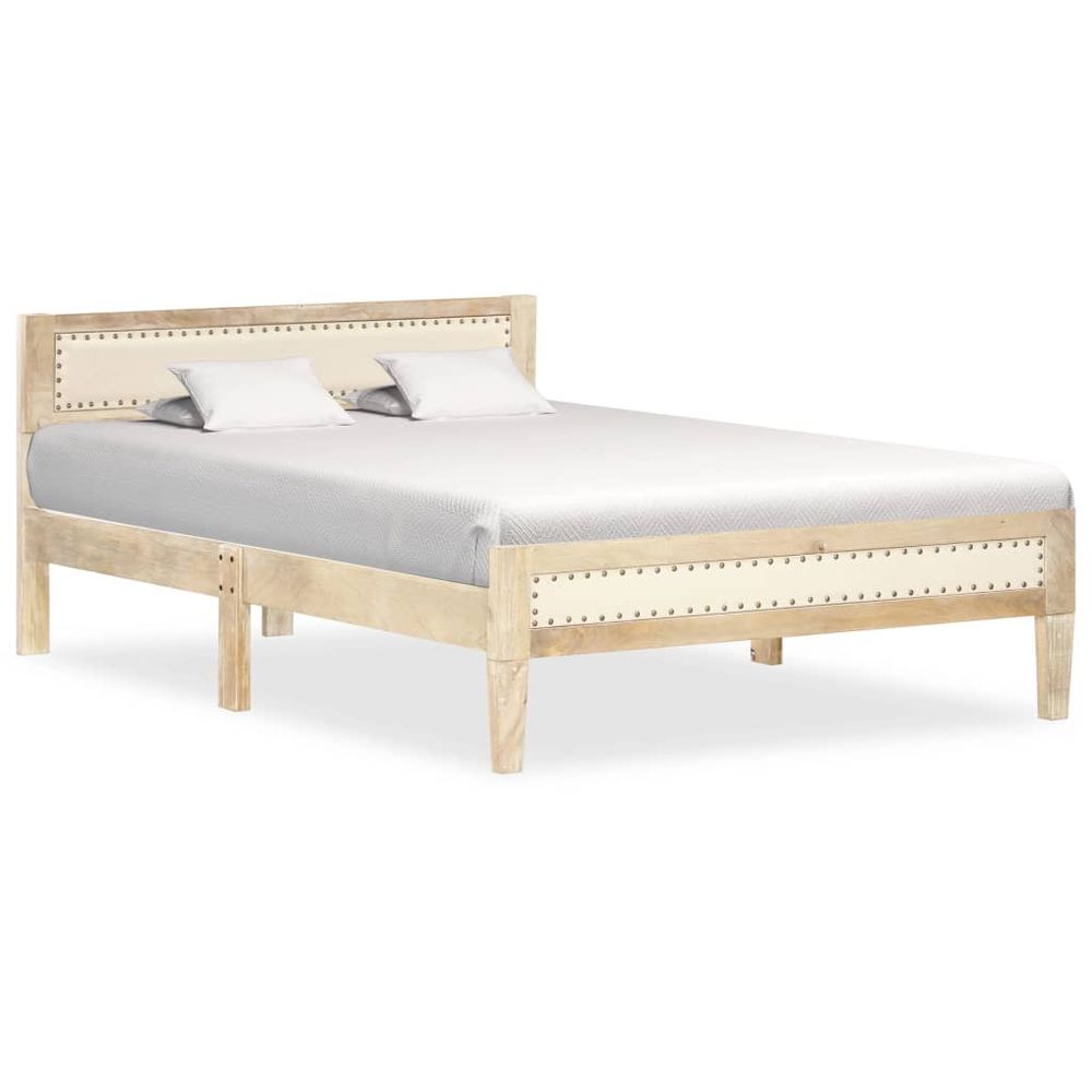 Bed Frame Solid Mango Wood - Bed Frames from vidaXL