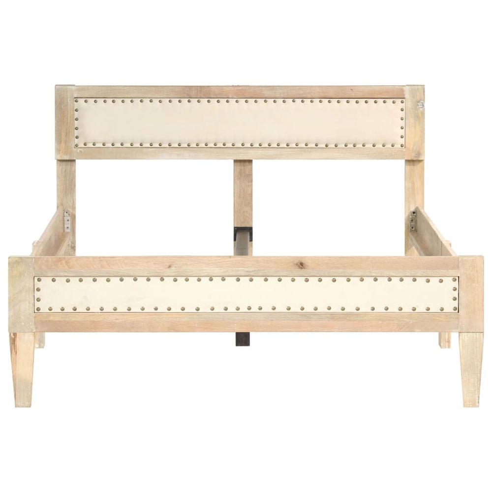Bed Frame Solid Mango Wood - Bed Frames from vidaXL