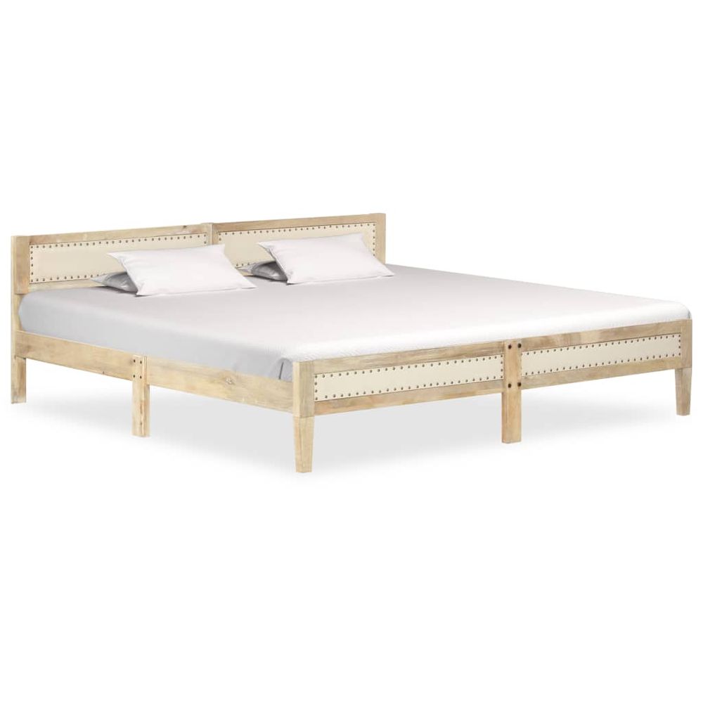 Bed Frame Solid Mango Wood - Bed Frames from vidaXL