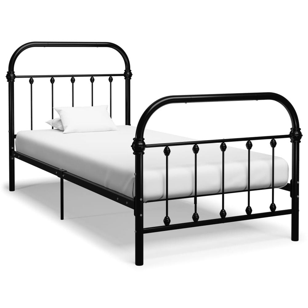 Bed Frame White Metal 90x200 cm vidaXL - Bed Frames from vidaXL