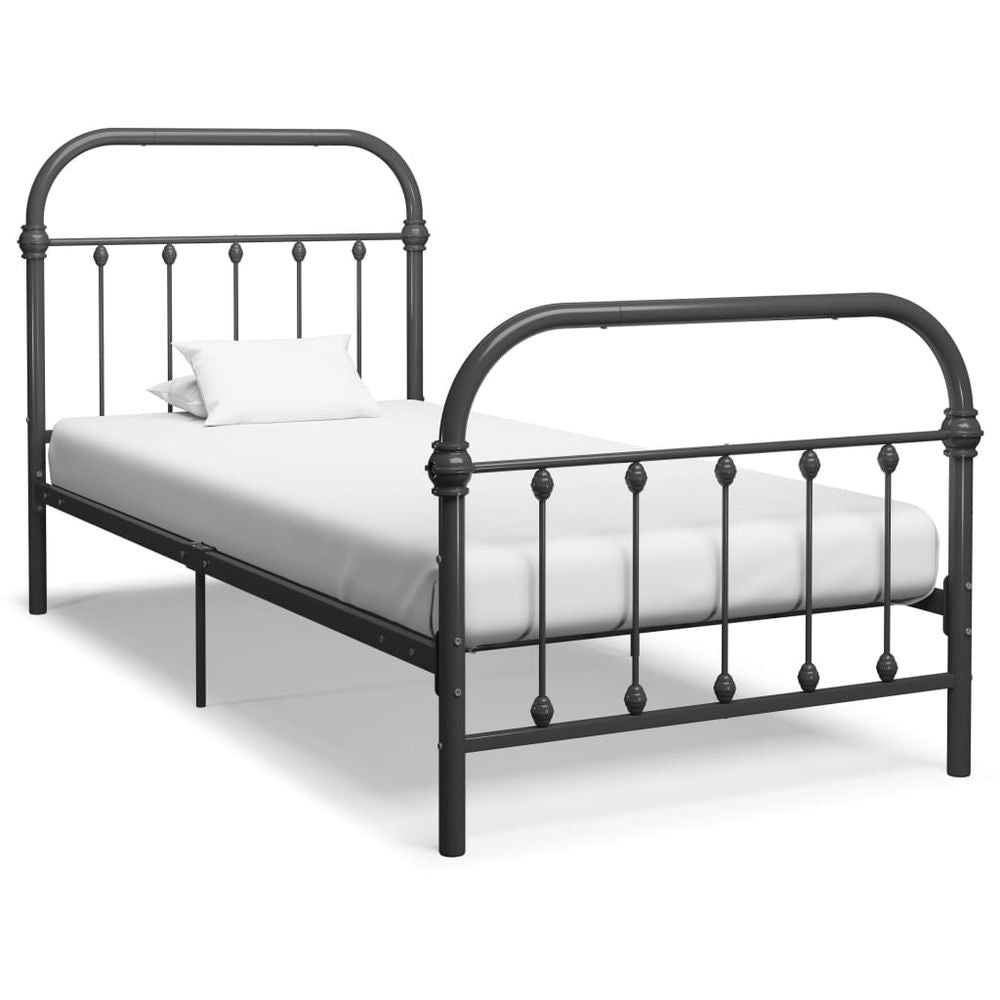 Bed Frame White Metal 90x200 cm vidaXL - Bed Frames from vidaXL