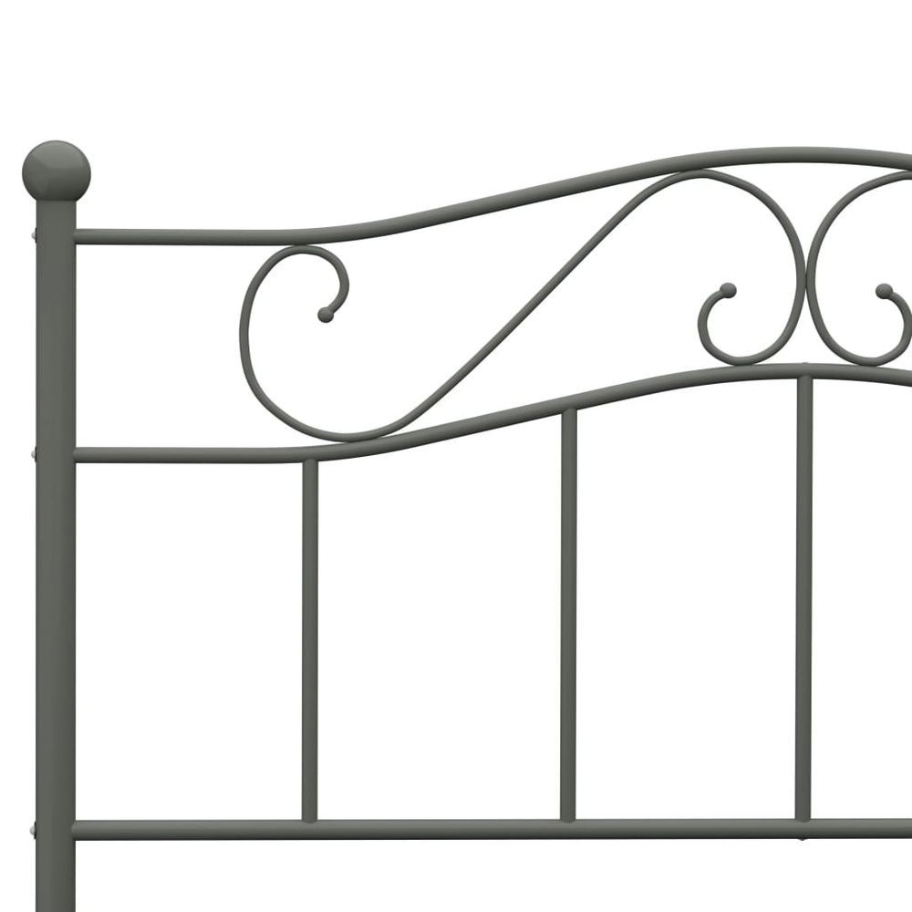 Bed Frame Grey Metal 120x200 cm vidaXL - Bed Frames from vidaXL