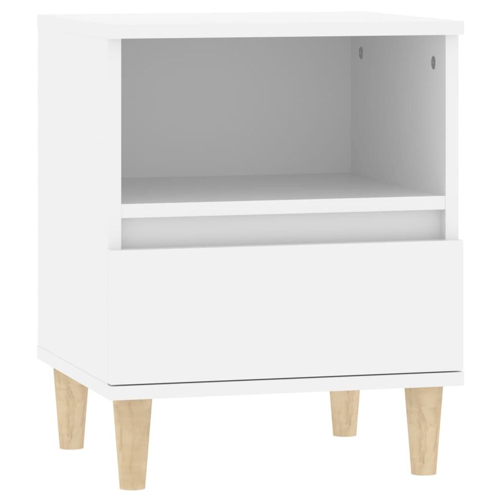 Bedside Cabinet White 40x35x50 cm vidaXL - Bedside Table from vidaXL