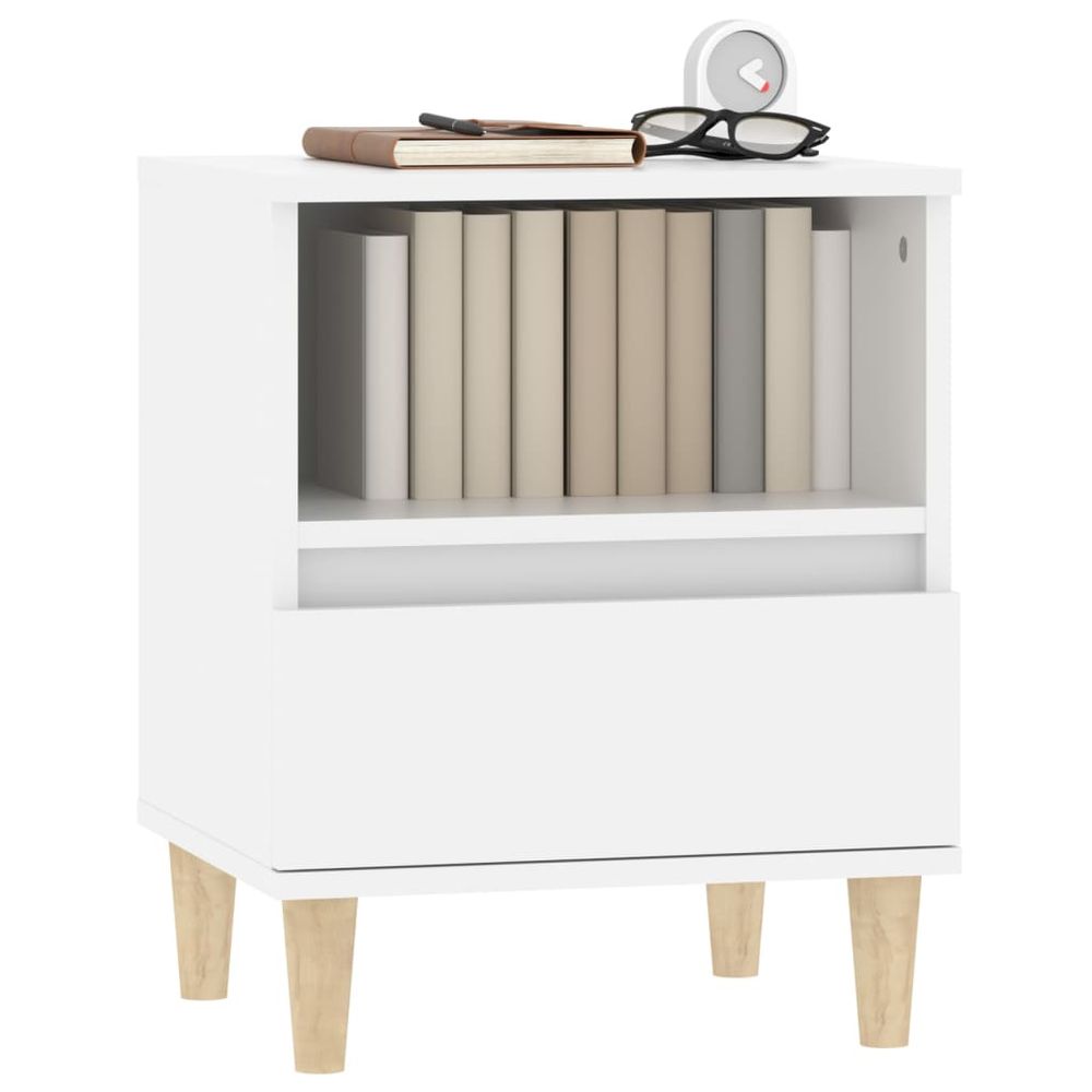 Bedside Cabinet White 40x35x50 cm vidaXL - Bedside Table from vidaXL