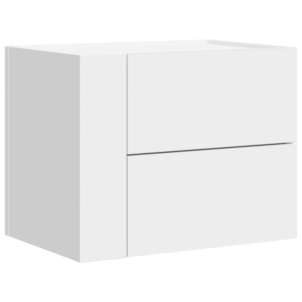 Wall-mounted Bedside Cabinet White 45x30x35 cm - Bedside Table from vidaXL