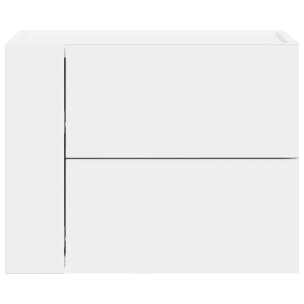 Wall-mounted Bedside Cabinet White 45x30x35 cm - Bedside Table from vidaXL