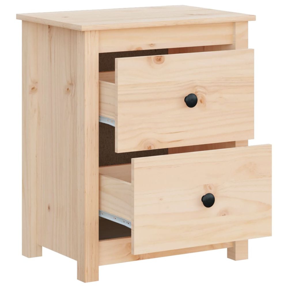 Bedside Cabinet 50x35x61.5 cm vidaXL Solid Wood Pine - Bedside Table from vidaXL