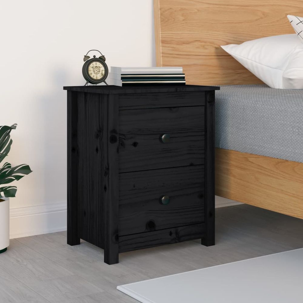 Bedside Cabinet 50x35x61.5 cm vidaXL Solid Wood Pine - Bedside Table from vidaXL