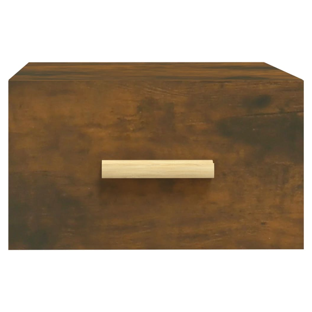 Wall-mounted Bedside Cabinets 2 pcs Smoked Oak 35x35x20 cm - Bedside Table from vidaXL