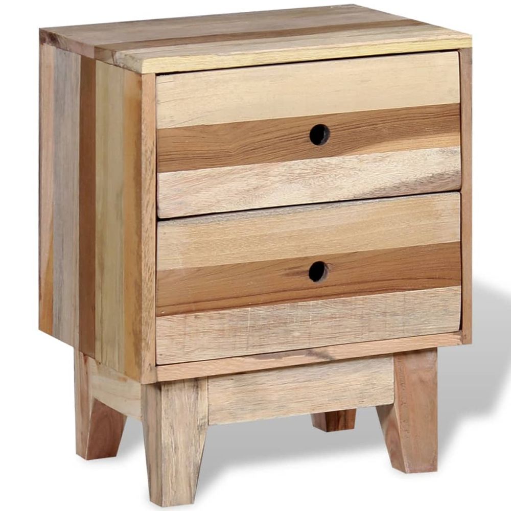 Bedside Cabinet 30x40x50cm vidaXL Solid Reclaimed Wood - Bedside Table from vidaXL