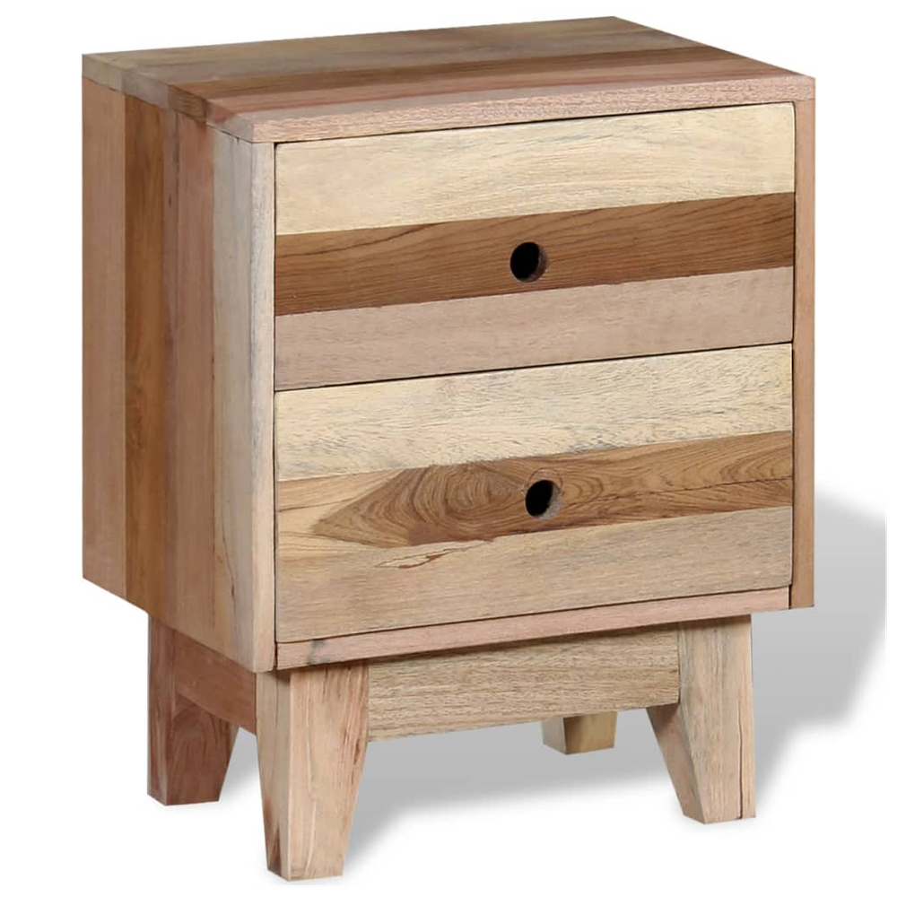 Bedside Cabinet 30x40x50cm vidaXL Solid Reclaimed Wood - Bedside Table from vidaXL