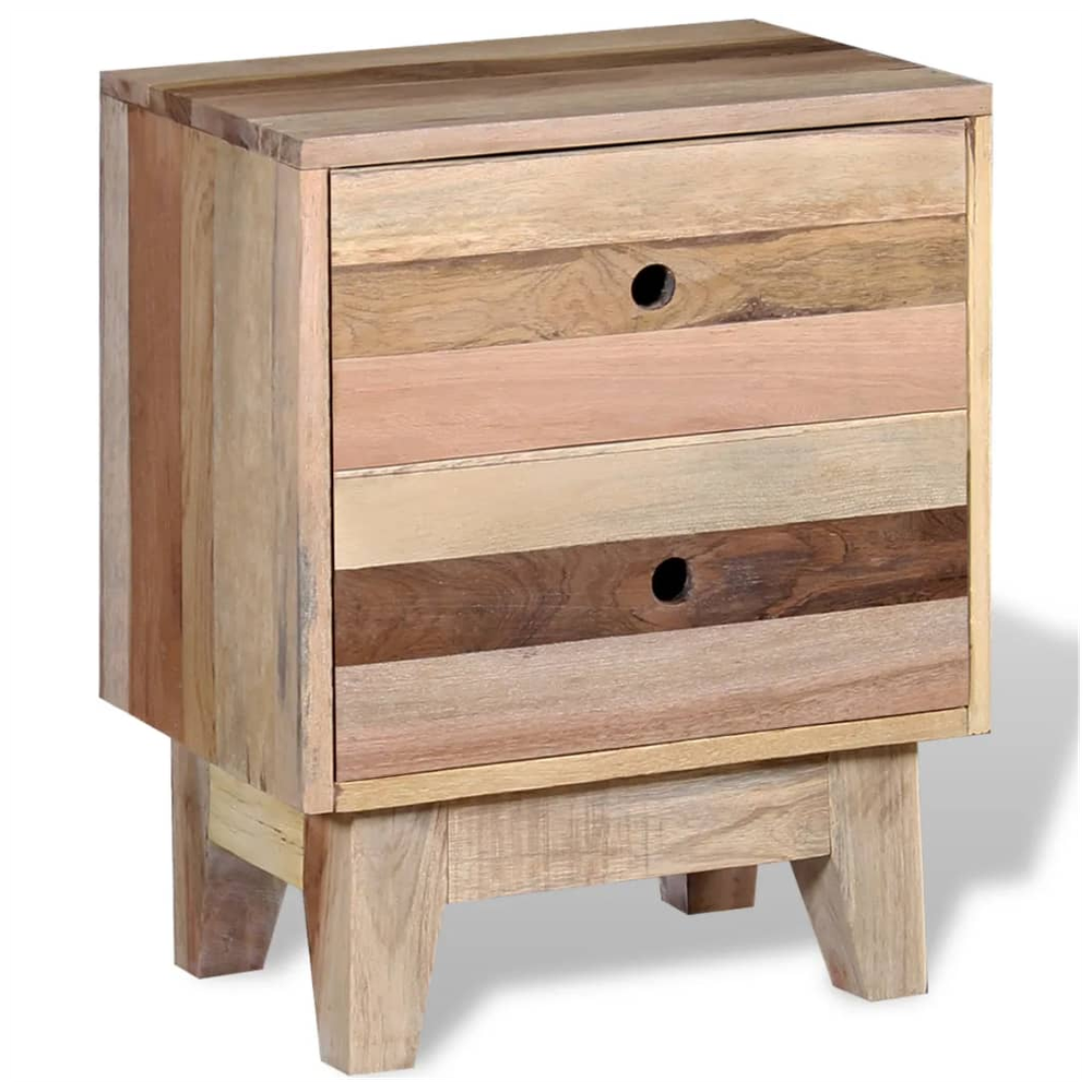 Bedside Cabinet 30x40x50cm vidaXL Solid Reclaimed Wood - Bedside Table from vidaXL