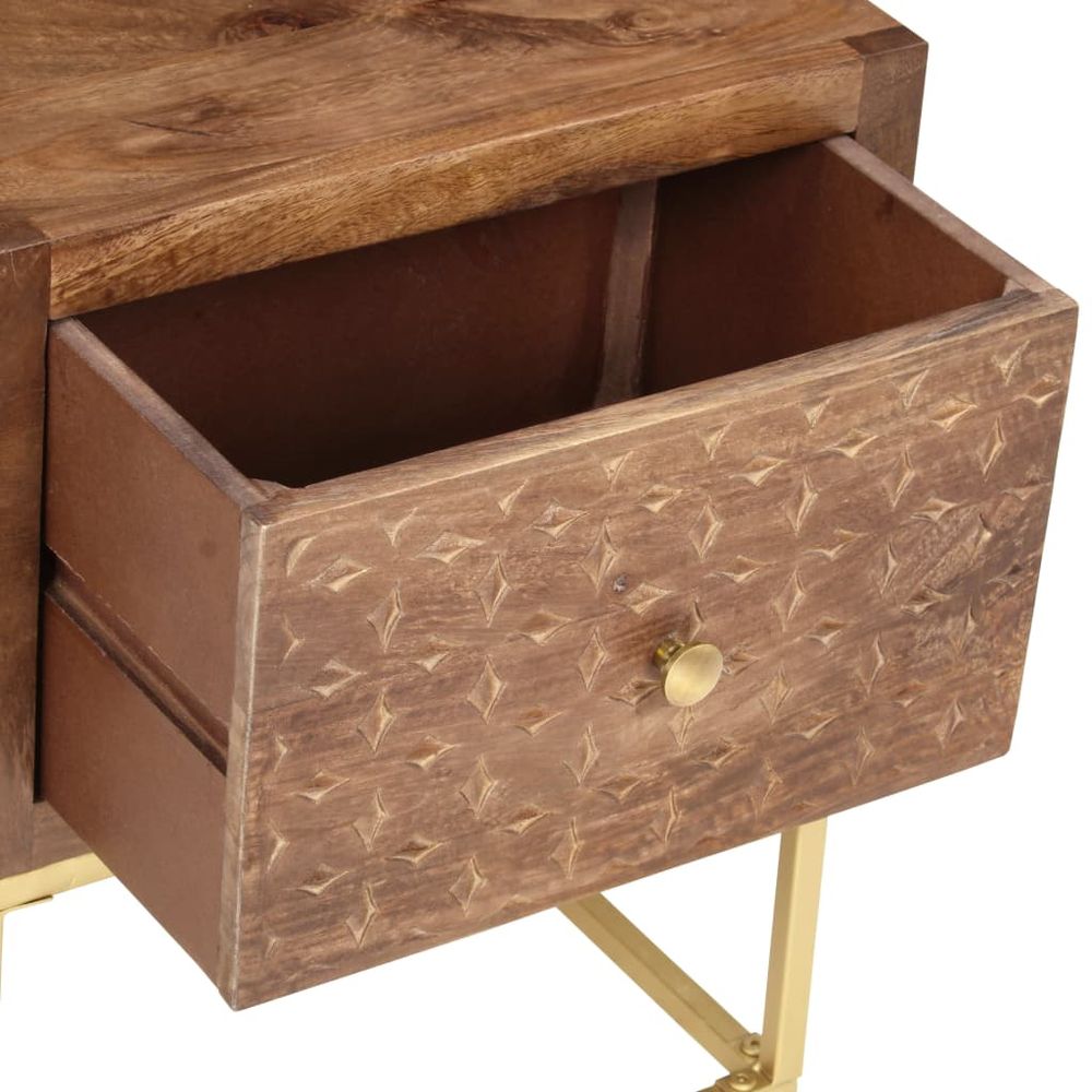 Bedside Cabinet 40x30x50 cm vidaXL Solid Mango Wood - Bedside Table from vidaXL
