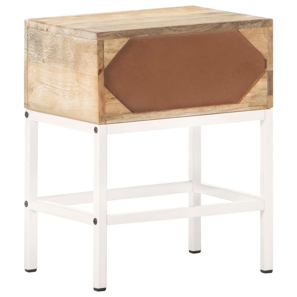 Bedside Table 40x30x50 cm Solid Mango Wood vidaXL - Bedside Table from vidaXL