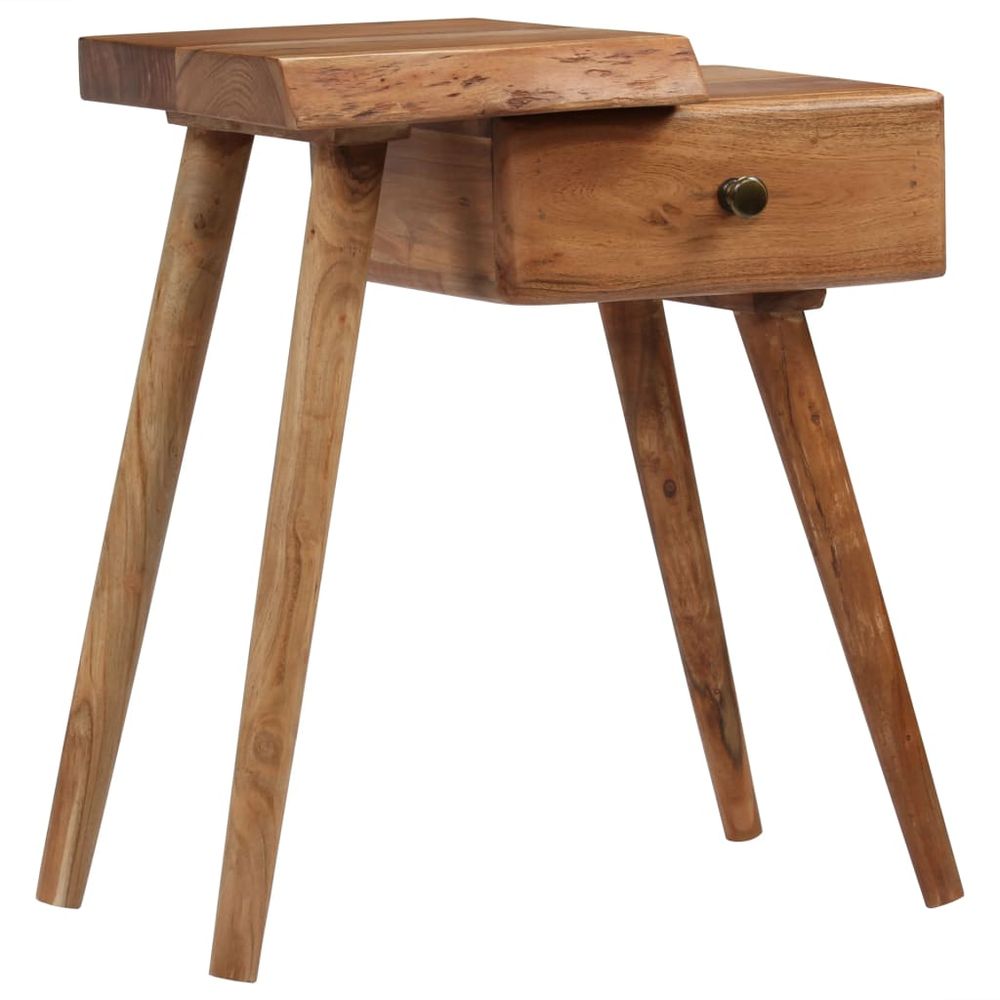 Bedside Table Solid Acacia Wood vidaXL 45x32x55 cm - Bedside Table from vidaXL