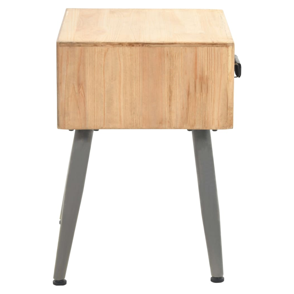 Bedside Table Solid Fir Wood vidaXL 43x38x50 cm - Bedside Table from vidaXL