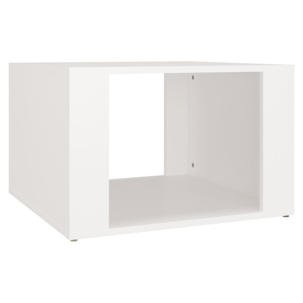 Bedside Table White 57x55x36 cm vidaXL Engineered Wood - Bedside Table from vidaXL