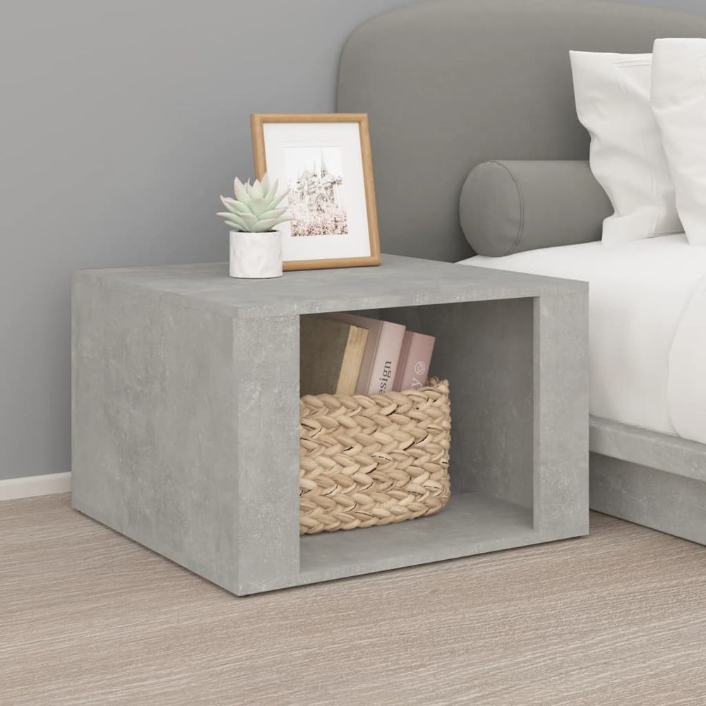 Bedside Table White 57x55x36 cm vidaXL Engineered Wood - Bedside Table from vidaXL