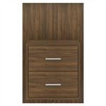 Wall-mounted Bedside Cabinet Brown Oak - Bedside Table from vidaXL