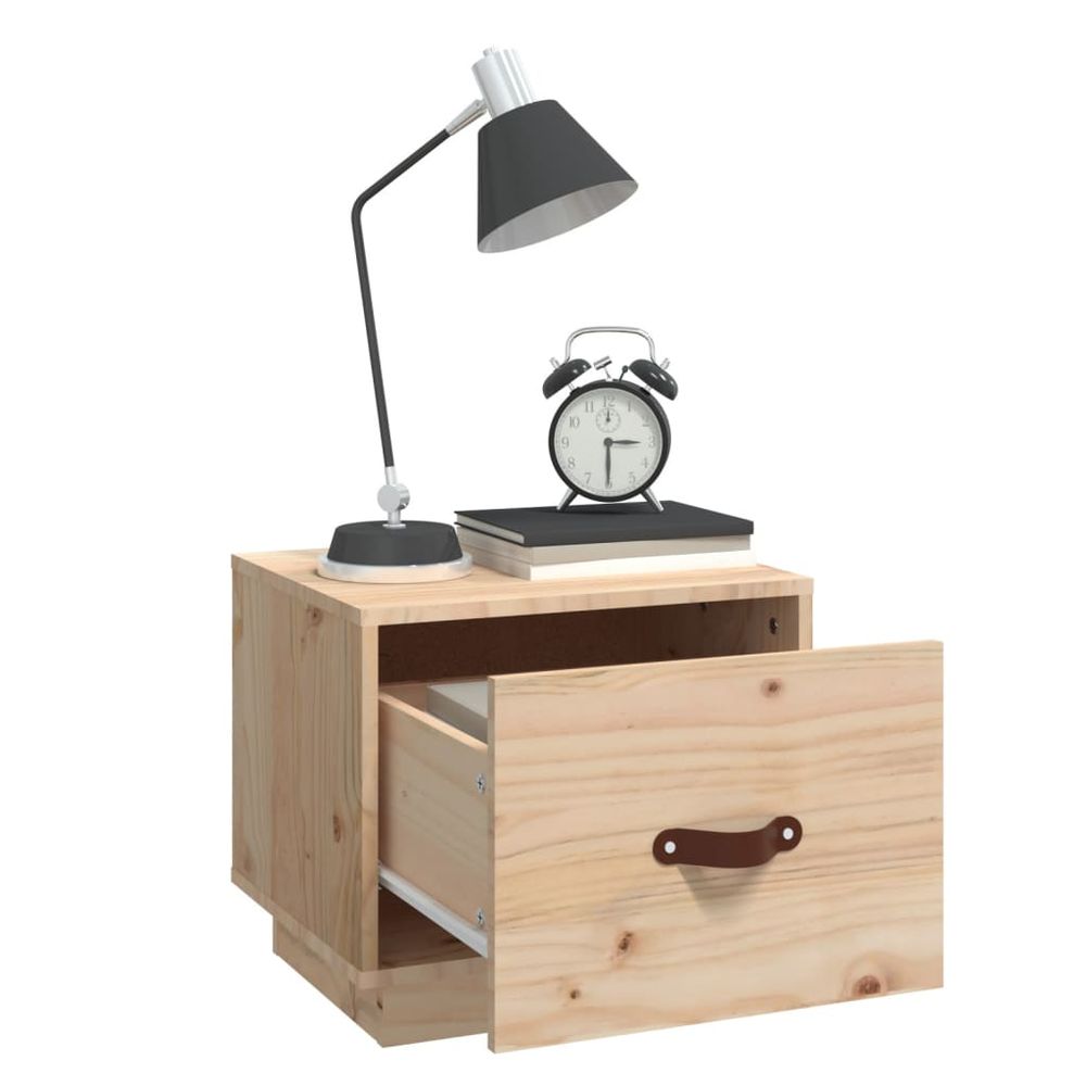Bedside Cabinet 40x34x35 cm vidaXL Solid Wood Pine - Bedside Table from vidaXL