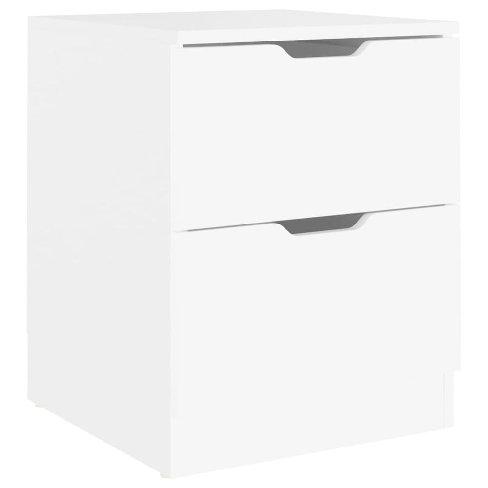 Bedside Cabinet White 40x40x50 cm vidaXL Engineered Wood - Bedside Table from vidaXL
