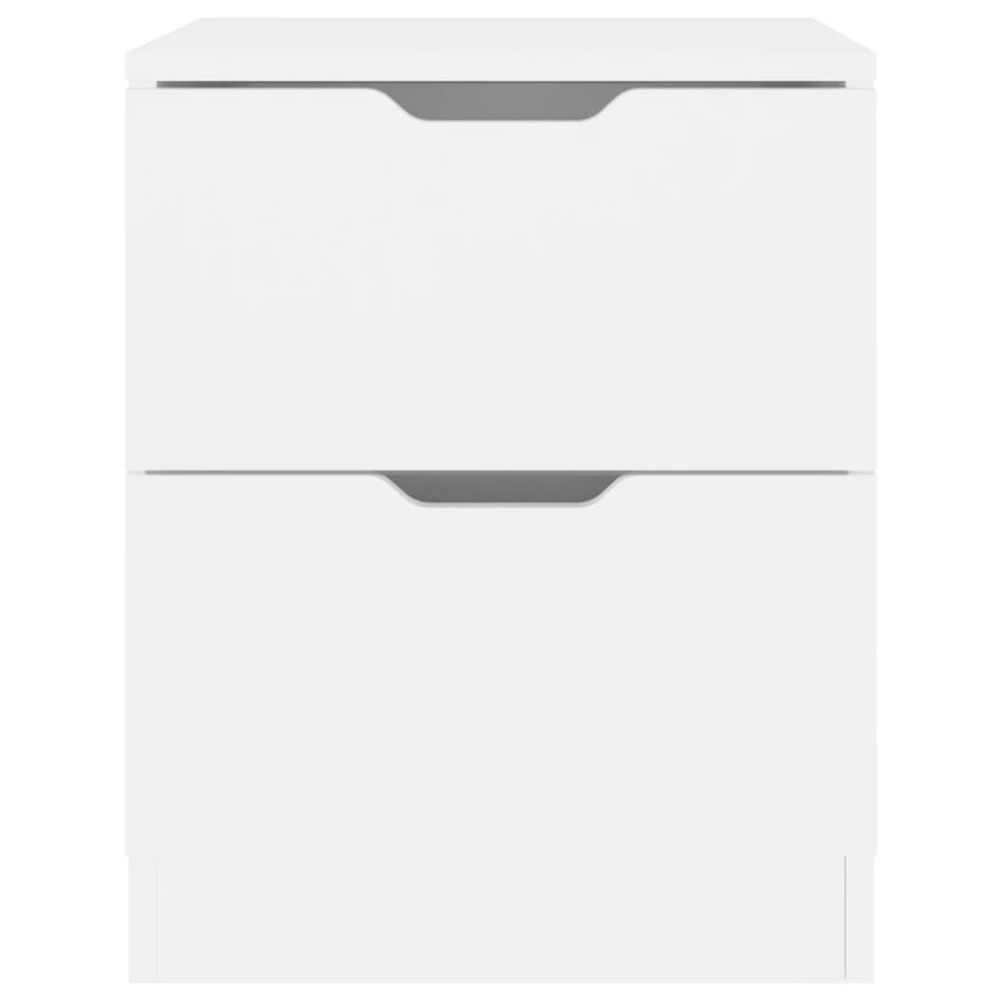 Bedside Cabinet White 40x40x50 cm vidaXL Engineered Wood - Bedside Table from vidaXL