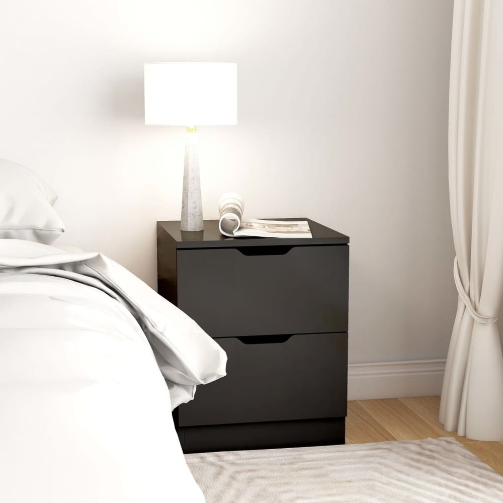 Bedside Cabinet White 40x40x50 cm vidaXL Engineered Wood - Bedside Table from vidaXL