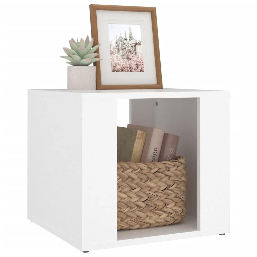 Bedside Table White 41x40x36 cm vidaXL Engineered Wood by vidaXL