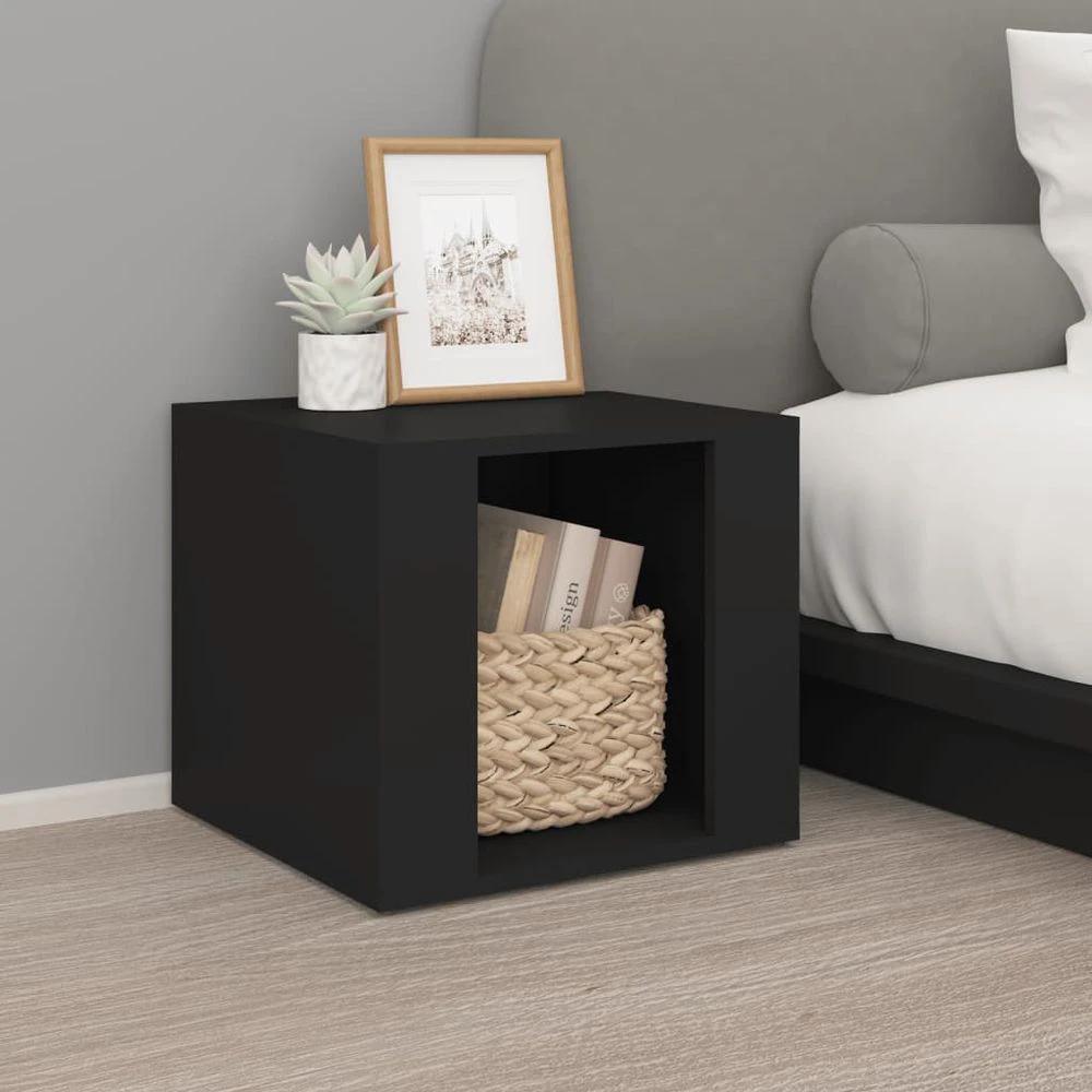 Bedside Table White 41x40x36 cm vidaXL Engineered Wood by vidaXL
