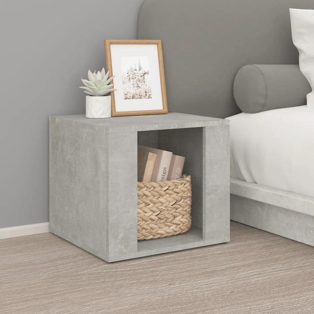 Bedside Table White 41x40x36 cm vidaXL Engineered Wood by vidaXL