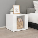 Bedside Table White 41x40x36 cm vidaXL Engineered Wood by vidaXL