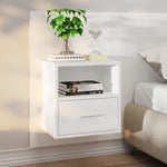 Wall-mounted Bedside Cabinet Smoked Oak - Bedside Table from vidaXL