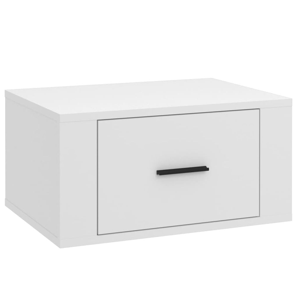 Wall-mounted Bedside Cabinet White 50x36x25 cm - Bedside Table from vidaXL