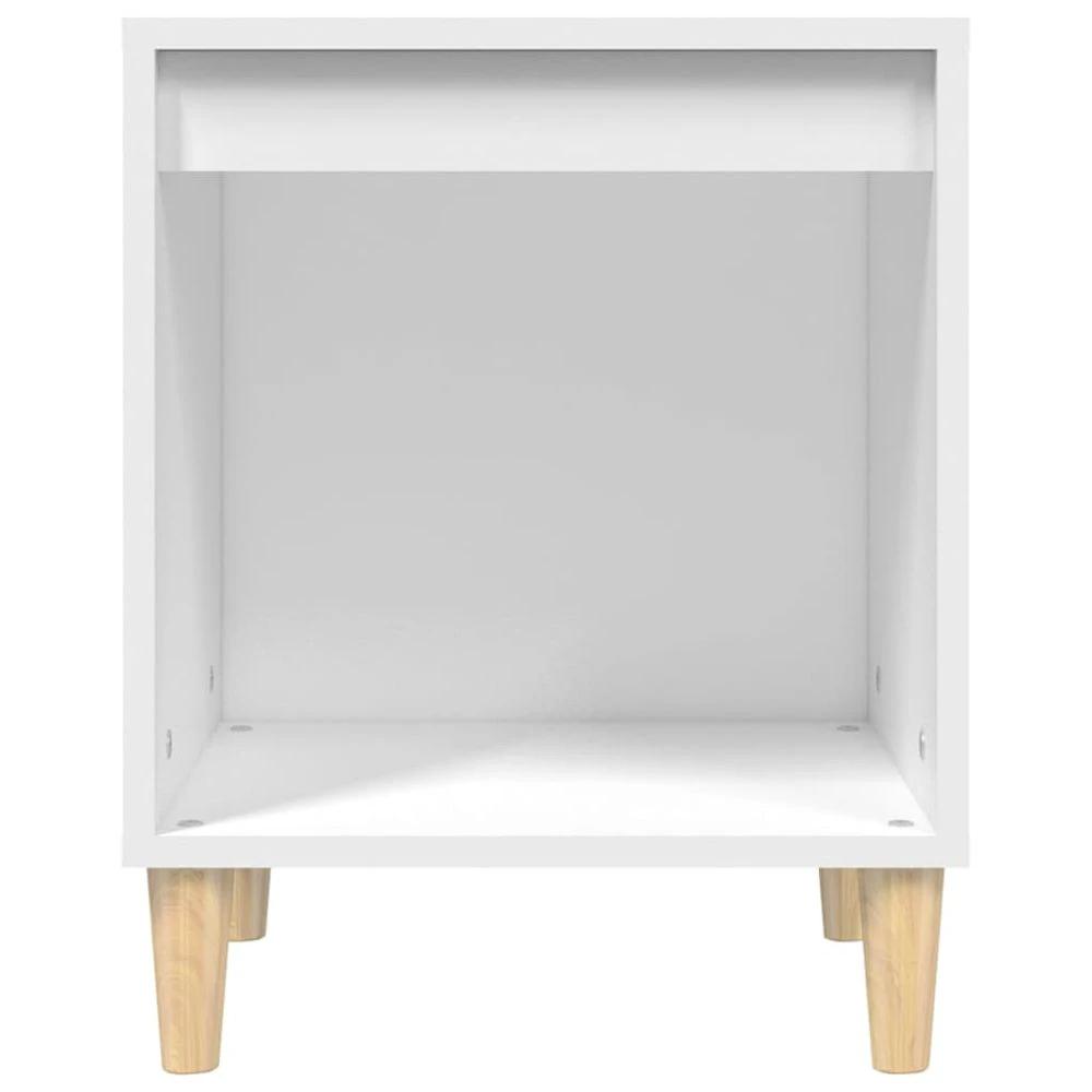 Bedside Cabinet White 40x35x50 cm vidaXL Engineered Wood by vidaXL