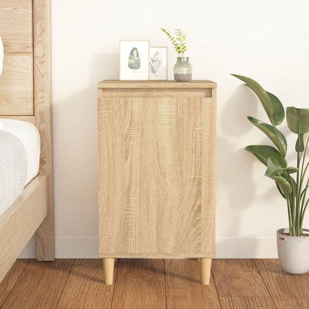 Bedside Cabinet White 40x35x70 cm vidaXL Engineered Wood - Bedside Table from vidaXL