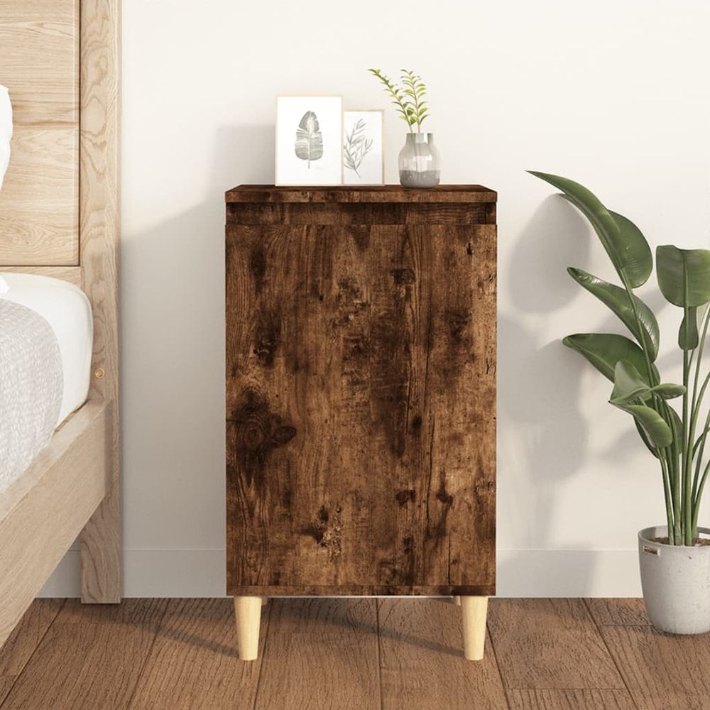 Bedside Cabinet White 40x35x70 cm vidaXL Engineered Wood - Bedside Table from vidaXL