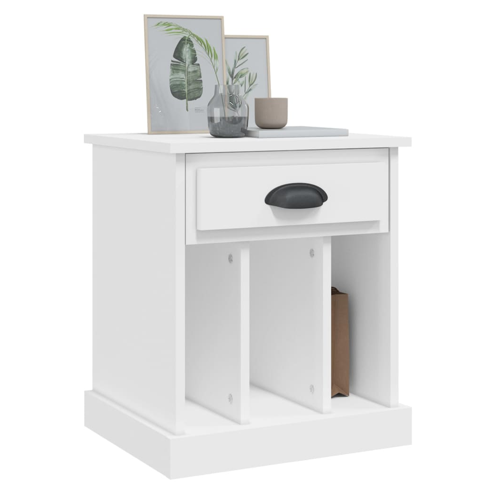 Bedside Cabinet White 43x36x50 cm vidaXL - Bedside Table from vidaXL