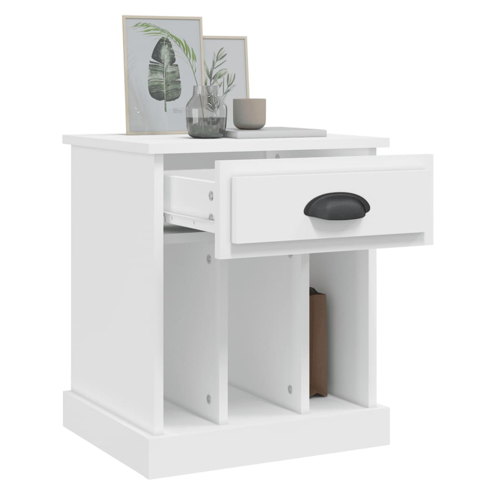Bedside Cabinet White 43x36x50 cm vidaXL - Bedside Table from vidaXL
