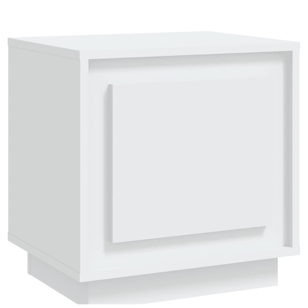 Bedside Cabinet White 44x35x45 cm vidaXL Engineered Wood - Bedside Table from vidaXL