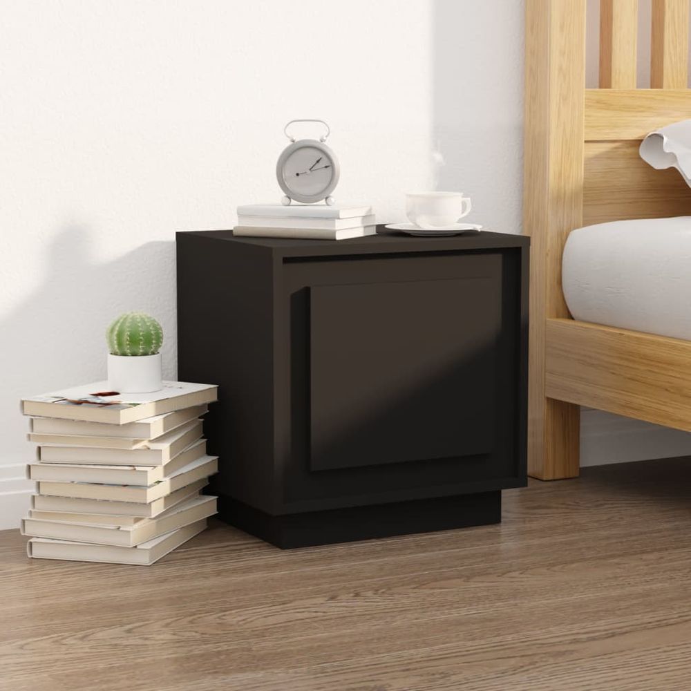 Bedside Cabinet White 44x35x45 cm vidaXL Engineered Wood - Bedside Table from vidaXL