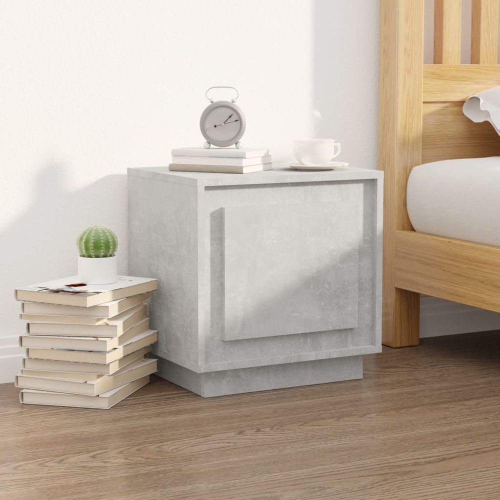 Bedside Cabinet White 44x35x45 cm vidaXL Engineered Wood - Bedside Table from vidaXL
