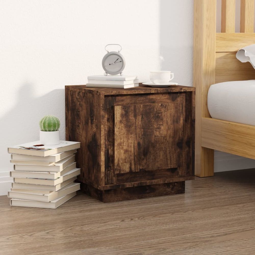 Bedside Cabinet White 44x35x45 cm vidaXL Engineered Wood - Bedside Table from vidaXL
