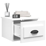 Wall-mounted Bedside Cabinet White 41.5x36x28cm - Bedside Table from vidaXL