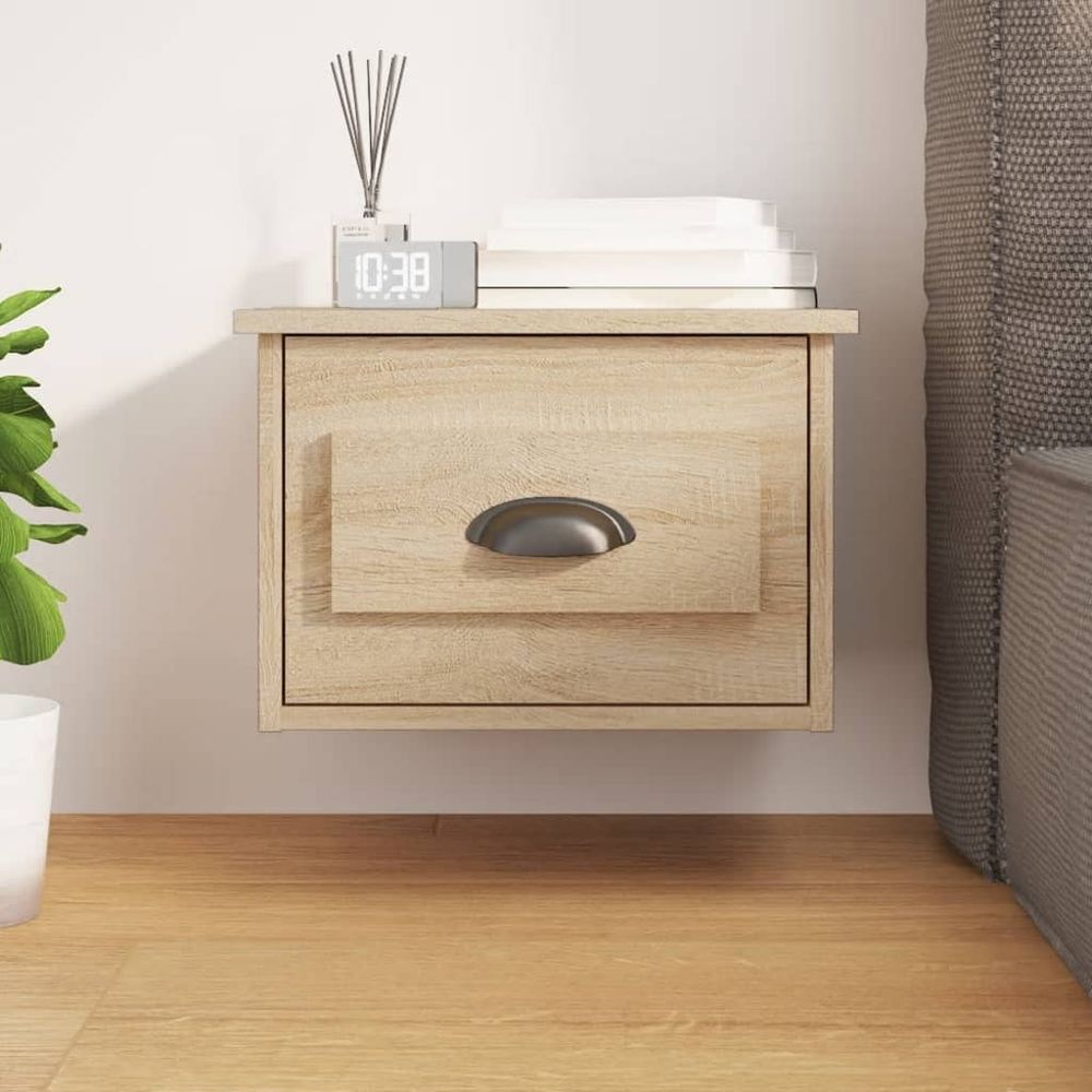 Wall-mounted Bedside Cabinet White 41.5x36x28cm - Bedside Table from vidaXL
