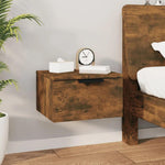 Wall-mounted Bedside Cabinet Smoked Oak 34x30x20 cm by vidaXL