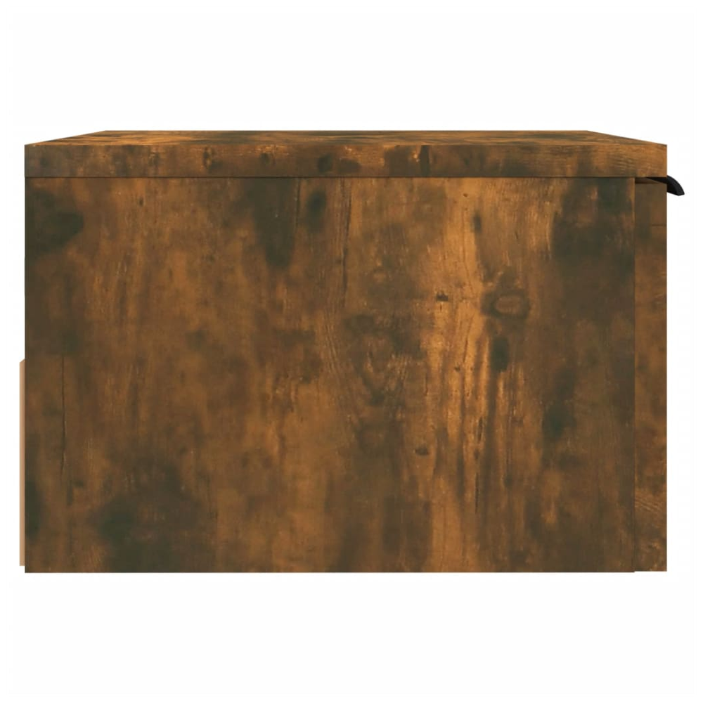 Wall-mounted Bedside Cabinet Smoked Oak 34x30x20 cm by vidaXL