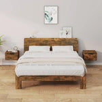 Wall-mounted Bedside Cabinet Smoked Oak 34x30x20 cm by vidaXL